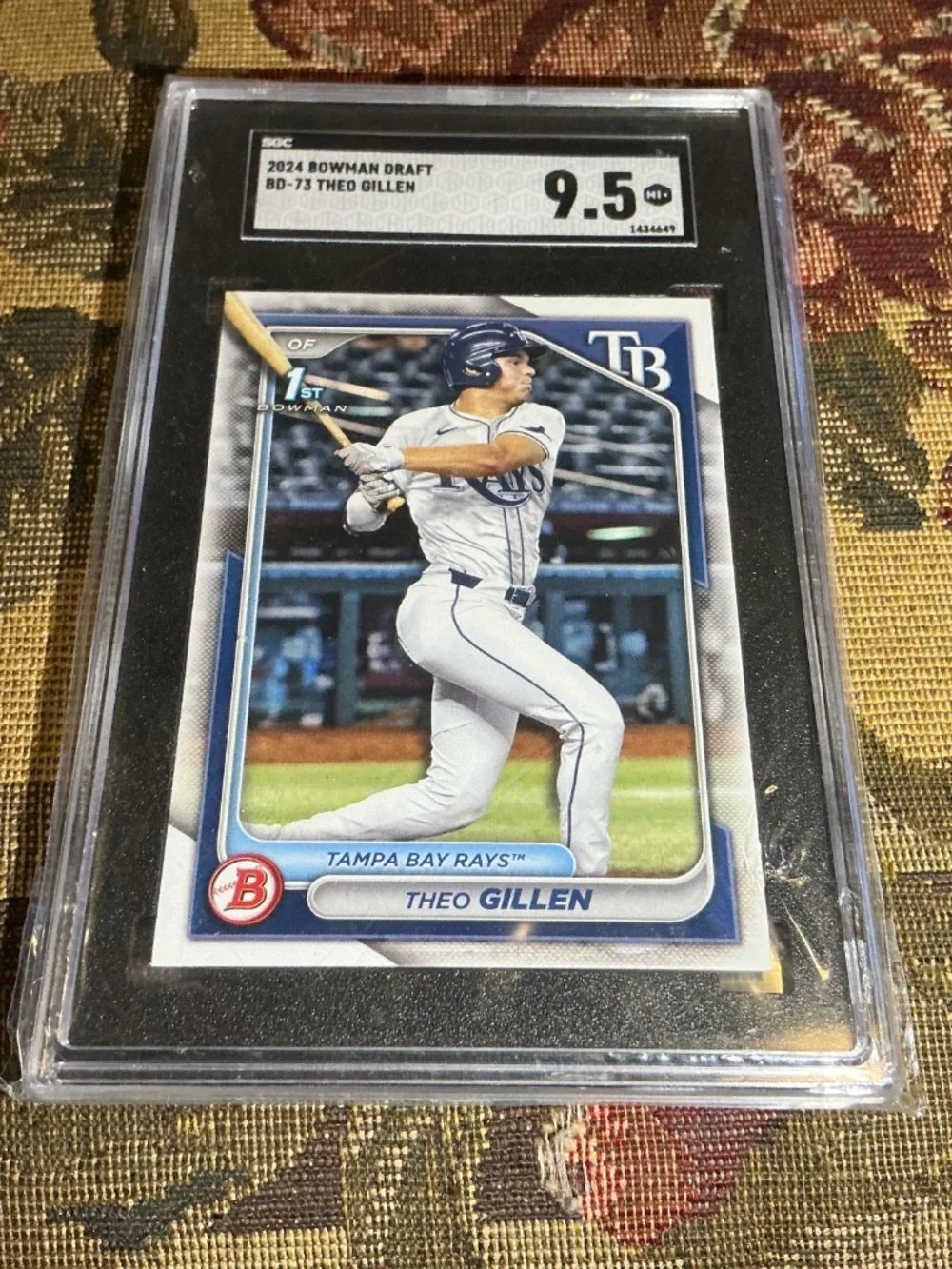2024 Bowman Draft BD-73 Theo Gillen 1st Bowman Rookie card graded SGC 9.5